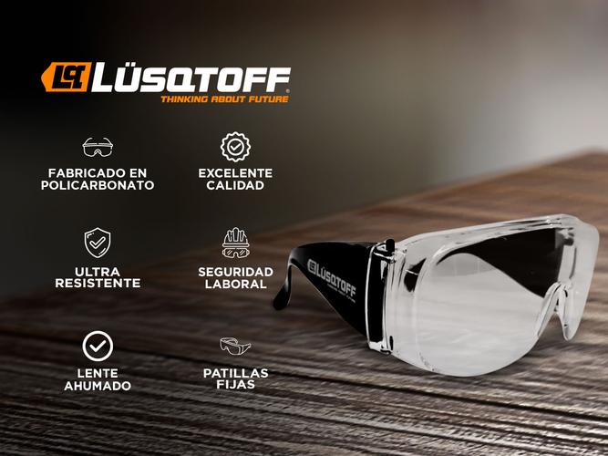 Lentes De Seguridad Ahumados Lusqtoff Lqlsegah-8 - 1