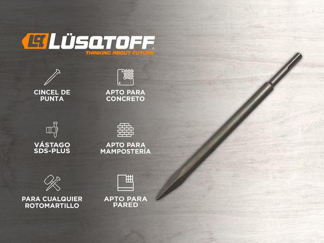 Cincel Punta Lusqtoff  Sds Plus Para Rotomartillos PSDSP20L-9 - 1