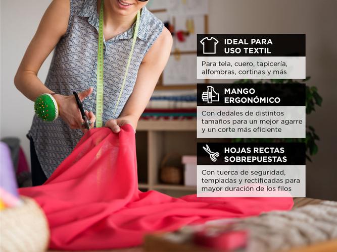 Tijera 12 Truper Industrial Sastre Ergonomico Tuerca Seguridad - 2