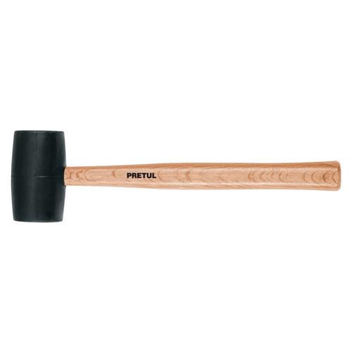Martillo Maza De Goma 24oz Mango Madera 35cm Pretul 35 Cm - 0