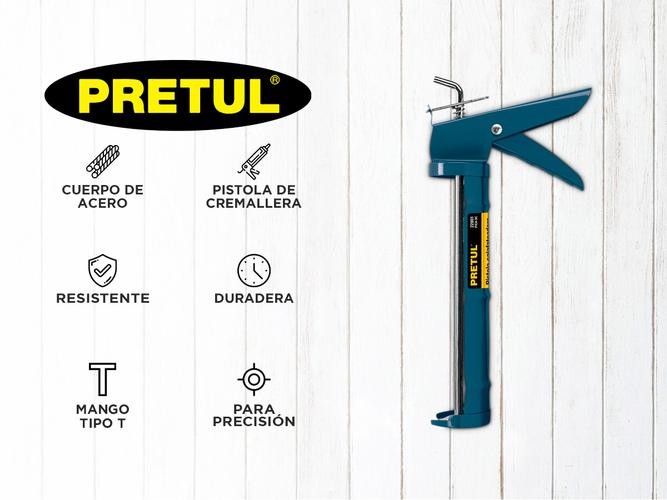 Pistola Aplicadora Para Cartucho Silicona Metalica Petrul - 1