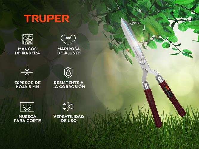 Tijera Truper Poda 56 cm Forjada mangos de madera Jardin  Usado - 1