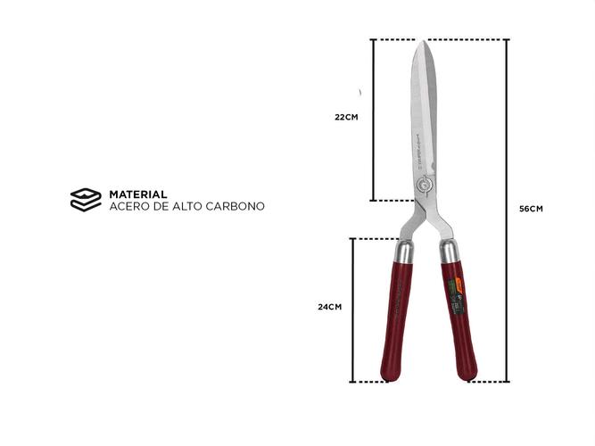Tijera Truper Poda 56 cm Forjada mangos de madera Jardin  Usado - 3