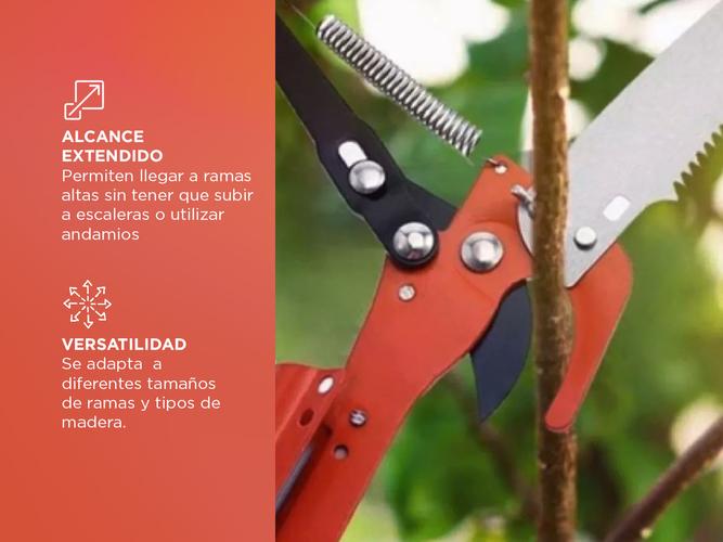 Serrucho de Altura Truper Polea Ramas Hoja Acero SK5 14