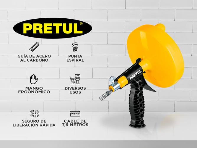 Destapacaños Pretul by Lusqtoff1/4 Cable Acero 7.6mts 22881 - 1