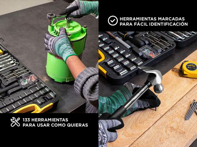 Juego Set De Herramientas Pretul By Lusqtoff 133 Piezas Kit Puntas Tubos Llaves - 2