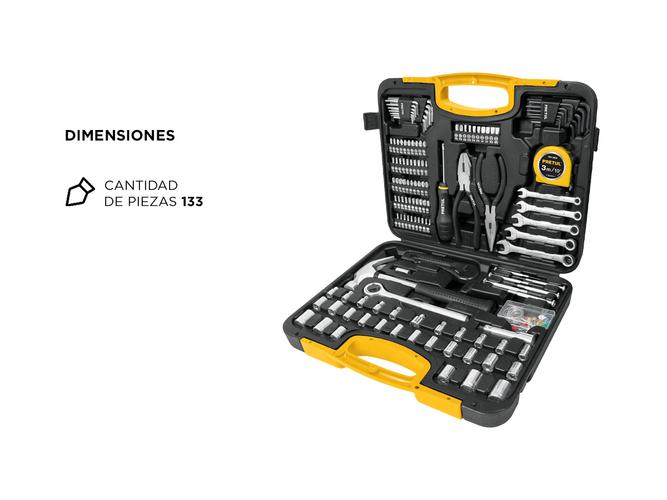 Juego Set De Herramientas Pretul By Lusqtoff 133 Piezas Kit Puntas Tubos Llaves - 4