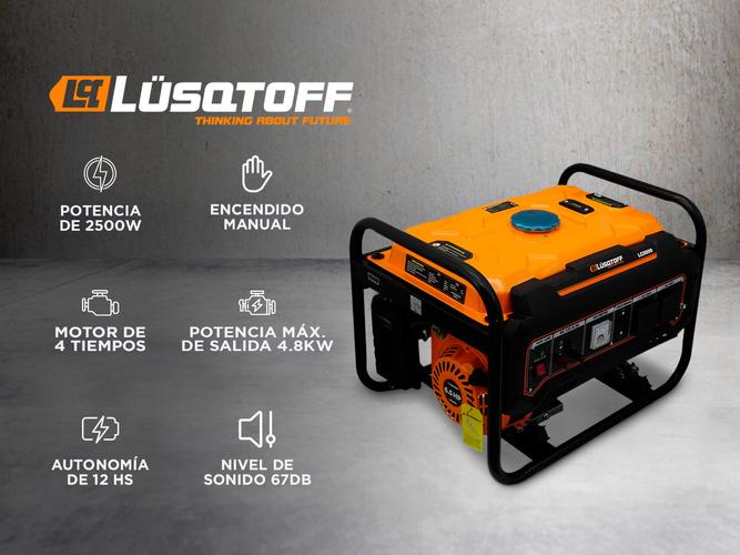 Grupo Electrogeno Generador Lusqtoff Enc Manual 2500W 6.5hp LG3000 - 1
