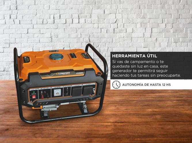 Grupo Electrogeno Generador Lusqtoff Enc Manual 2500W 6.5hp LG3000 - 2