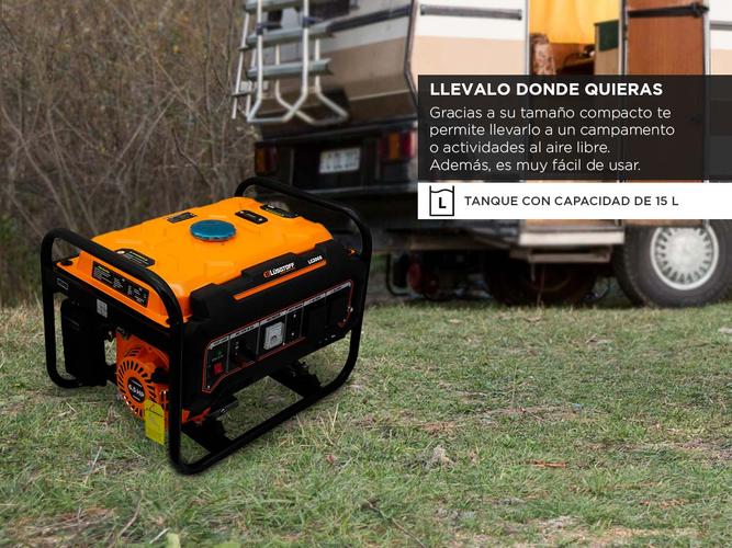 Grupo Electrogeno Generador Lusqtoff Enc Manual 2500W 6.5hp LG3000 - 3