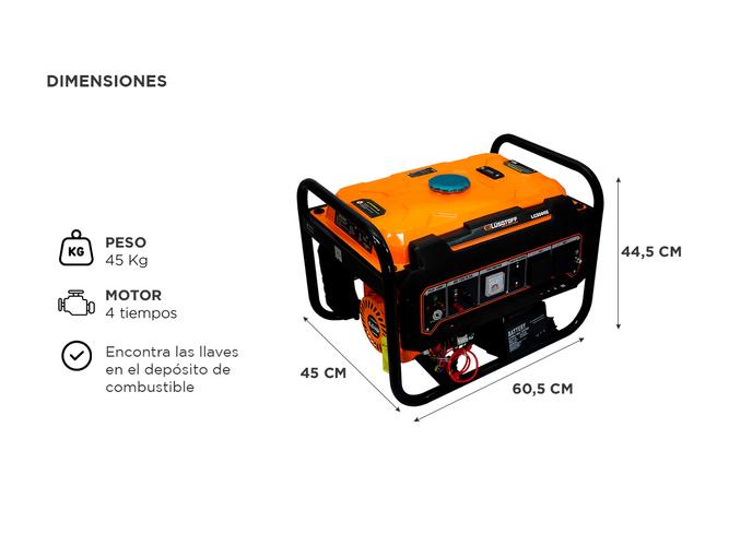 Grupo Electrogeno Generador Lusqtoff Enc Electrico 2500W 6.5hp - 4