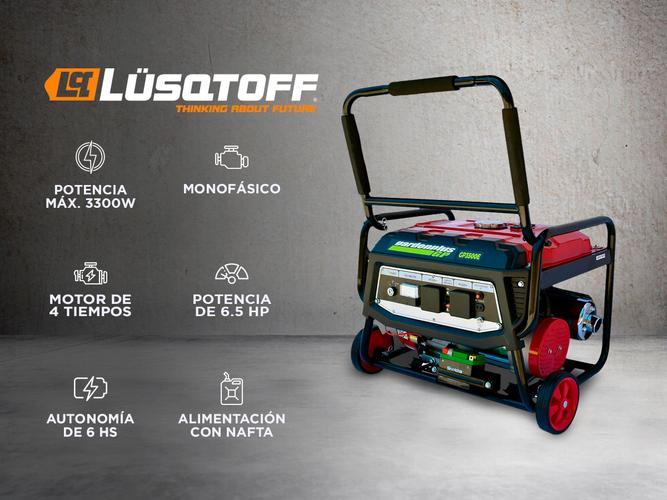 Grupo Electrogeno Generador Garden Plus Lusqtoff Naftero 3500W 6.5hp Monofasico 15L  - 1