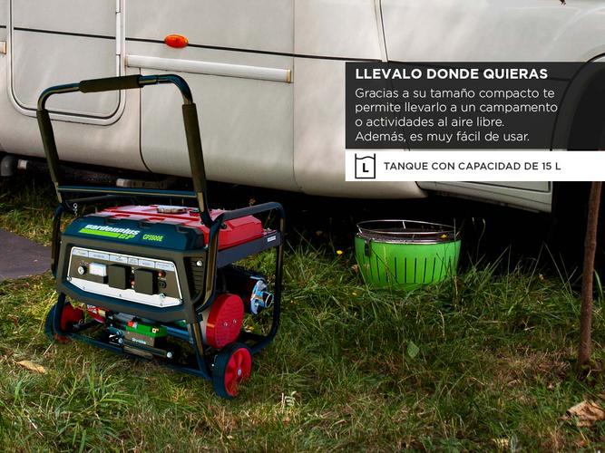 Grupo Electrogeno Generador Garden Plus Lusqtoff Naftero 3500W 6.5hp Monofasico 15L  - 3