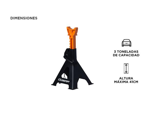 Caballete Tripode Para Auto Lusqtoff 3tn 2 unidades sal3ton-7 - 3