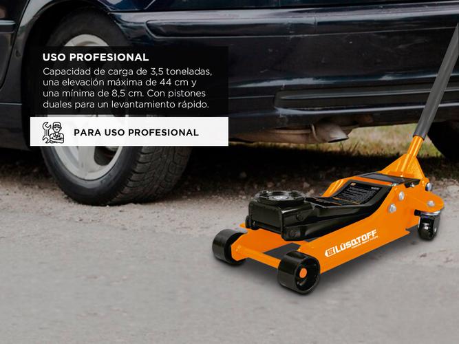 Criquet Carrito Gato Lusqtoff 3.5tn Chato Taller Mecanico LQC3.5EX - 2