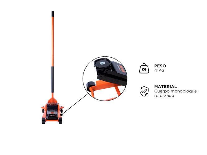Criquet Carrito Gato Lusqtoff 3.5tn Chato Taller Mecanico LQC3.5EX - 4