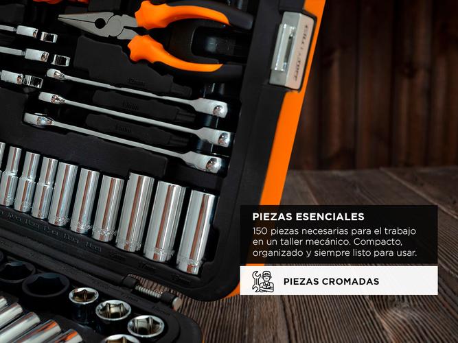 Set Kit Herramientas Taller Mecanico 150 pzs Lusqtoff Racing SHL150-9 - 2