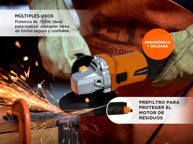 Amoladora Angular Lusqtoff 720w 115mm 11000rpm L-820  - 3