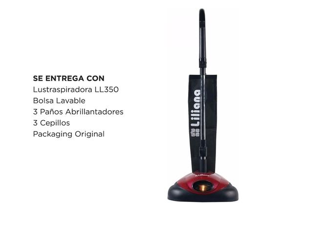 Lustraspiradora Liliana Espejo LL350 con Luz 3,6Lts 850w + 3 Paños - 5