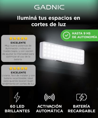 Luz de Emergencia Gadnic Tools 60L - 1