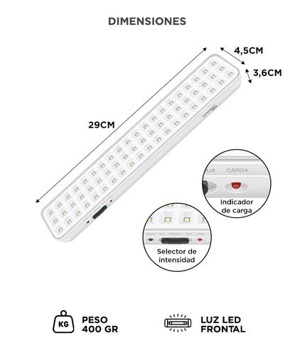 Luz de Emergencia Gadnic Tools 60L - 4