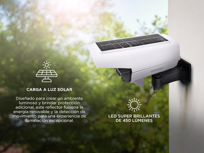 Reflector Luz Solar Gadnic LUZ03 De Pared Con Control - 2