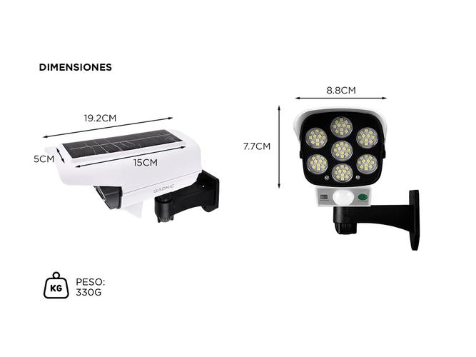 Reflector Luz Solar Gadnic LUZ03 De Pared Con Control - 4