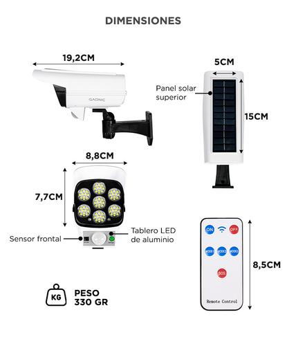 Reflector Solar Gadnic 450 lm Con Control Remoto - 5