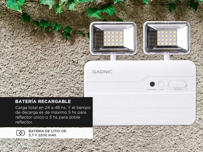 Luz de Emergencia Gadnic LUZ06 LED con Batería Recargable - 3