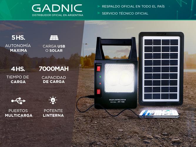 Luz de Emergencia Portatíl Gadnic Panel Luz Led Solar  Outlet - 1