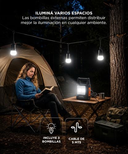 Luz de Emergencia Portatíl Gadnic Panel Luz Led Solar  Outlet - 4