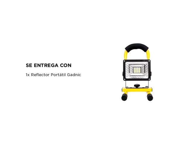 Reflector Portátil Gadnic Lámpara Recargable 30w - 5