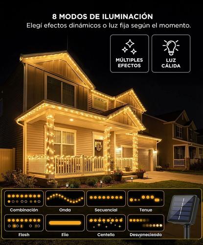 Guirnalda de Luces Solar Gadnic 8 Modos 22 mts - 3