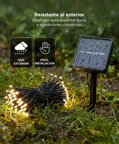 Guirnalda de Luces Solar Gadnic 8 Modos 22 mts - 4
