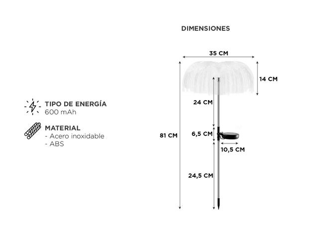 Lámpara Medusa Gadnic Acero Inoxidable - 4