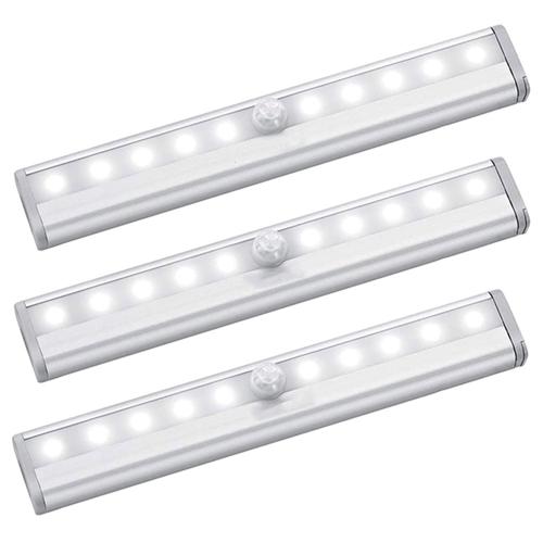 Juego 3 Luces Led Blancas Gadnic LUZ25 Con Sensor de Movimiento  - 0