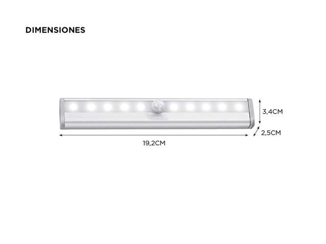 Juego 3 Luces Led Blancas Gadnic LUZ25 Con Sensor de Movimiento  - 3