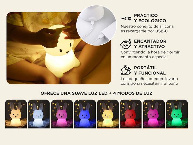 Lámpara Luz de Noche Gadnic Bunny31 Conejito Luminoso - 2