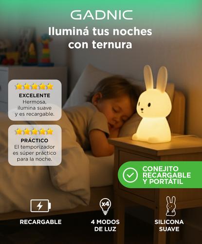 Lámpara Luz de Noche Gadnic Bunny31 Conejito Luminoso - 1