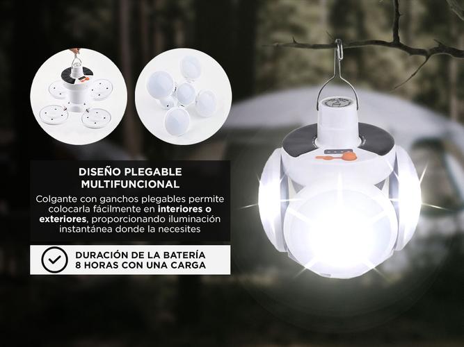 Luz de Emergencia Solar Gadnic LUZ35 Impermeable Portátil - 3