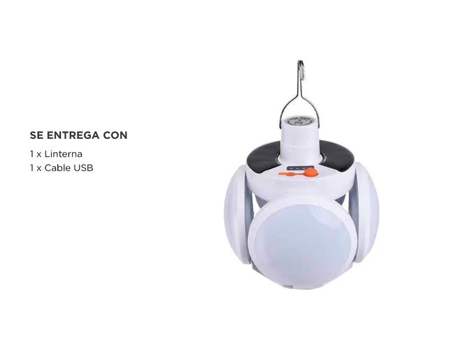Linterna Recargable Solar Gadnic LUZ35 Impermeable Portátil - 5