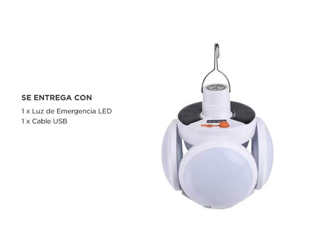 Luz de Emergencia Solar Gadnic LUZ35 Impermeable Portátil - 5