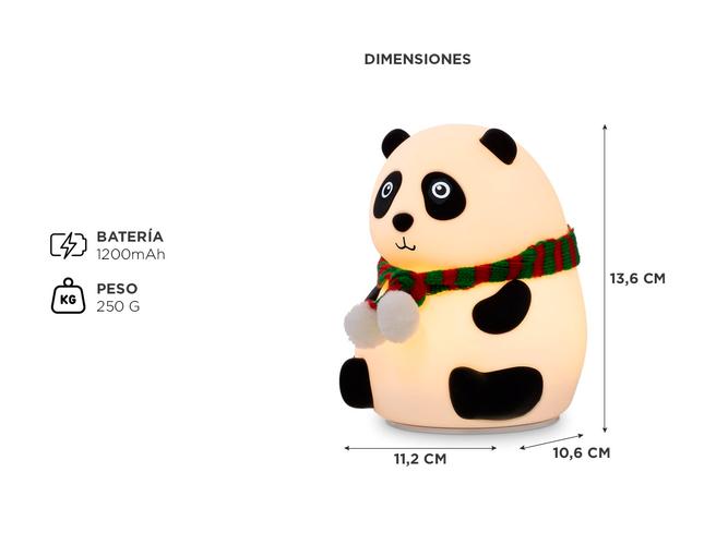Lámpara de Panda Luminoso Gadnic Panda-Light Luz Infantil  - 4