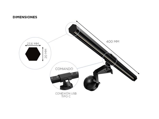 Luz Para Monitor Led Anti Luz Azul Lampara Gamer  - 4