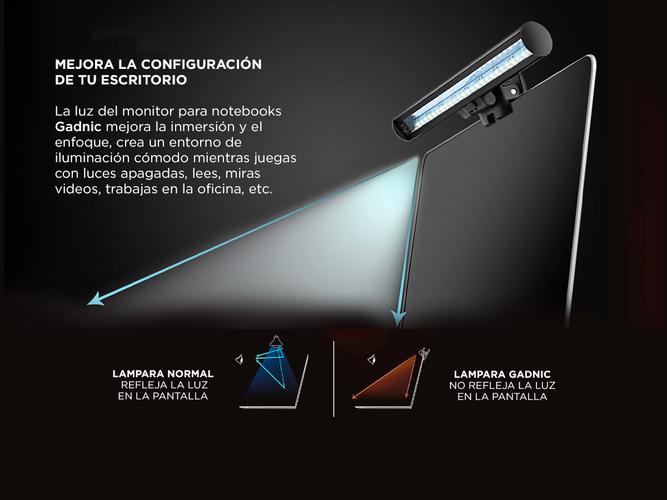 Luz Led Usb Gadnic Lampara Para Notebook Portatil Gadnic  - 2