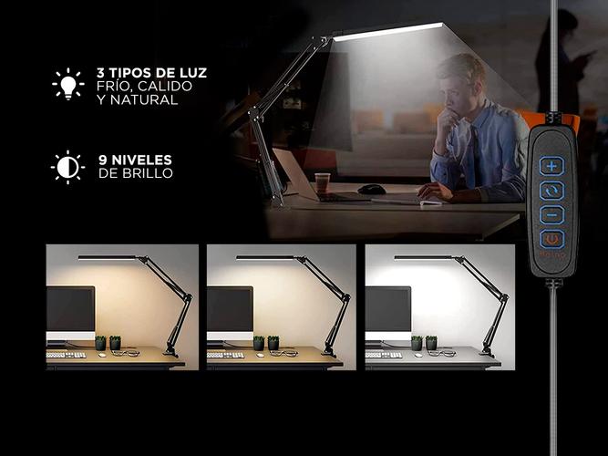 Lámpara Led De Escritorio Gadnic LedMax Con Brazo 360 Outlet - 2