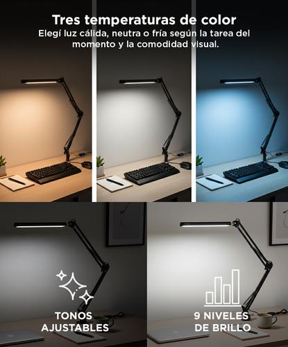 Lámpara Led De Escritorio Gadnic LedMax Con Brazo 360 - 3