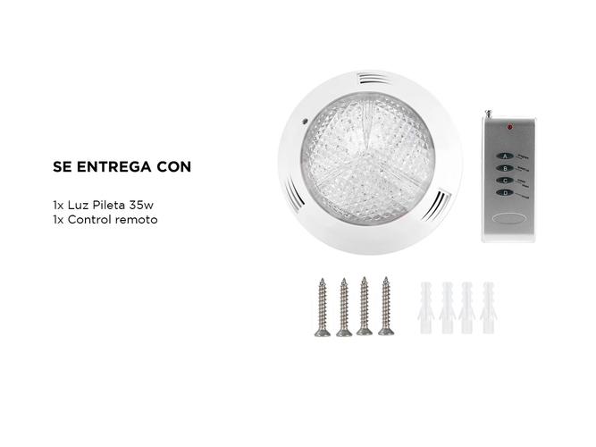 Lampara Led Gadnic Pileta 35w Luminaria Luz Rgb Color  - 6