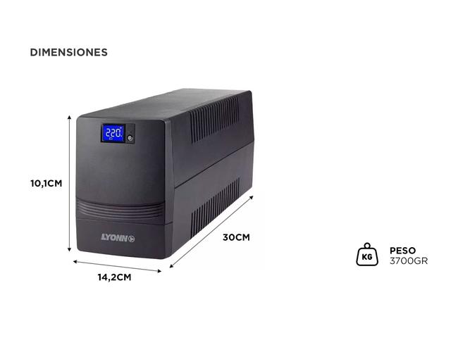 Ups Lyonn Desire 500 va Lcd Display  - 4