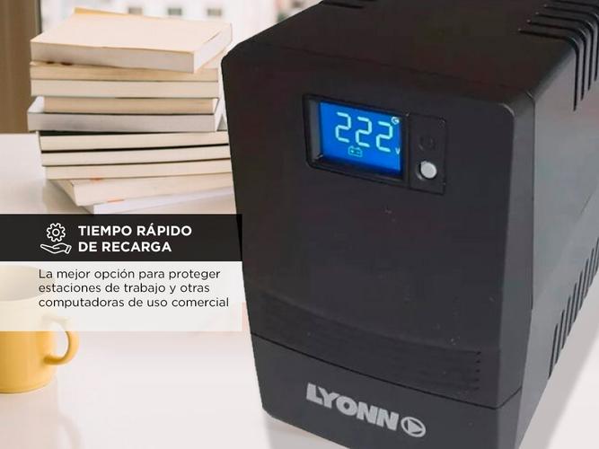Estabilizador Ups Lyonn 800va 480w Lcd 4 Salidas CTB-800APLED - 2